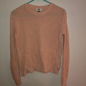 Pink old navy knit sweater for girls size 14 ( XL)